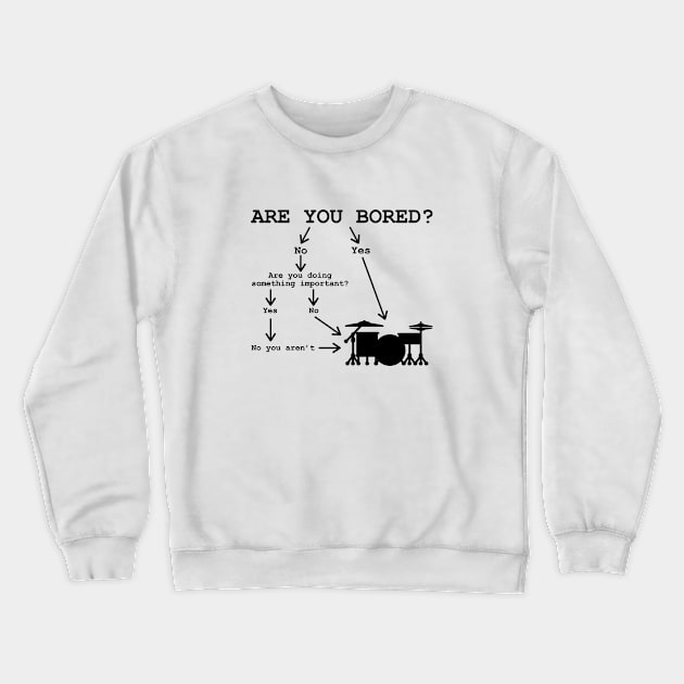 Drumming Flowchart Crewneck Sweatshirt by drummingco